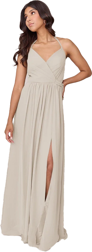 Hannah Chiffon Faux Wrap Dress | Made To Order - Image 45