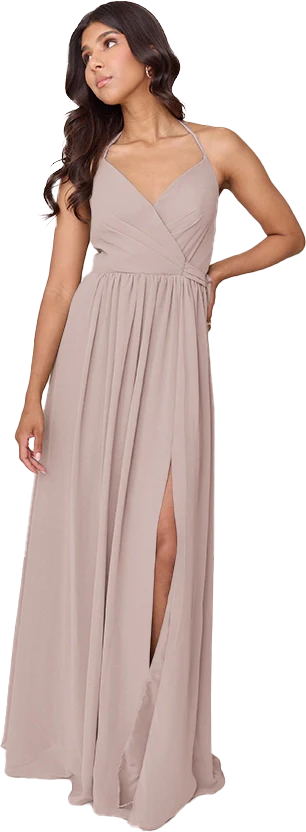 Hannah Chiffon Faux Wrap Dress | Made To Order - Image 48