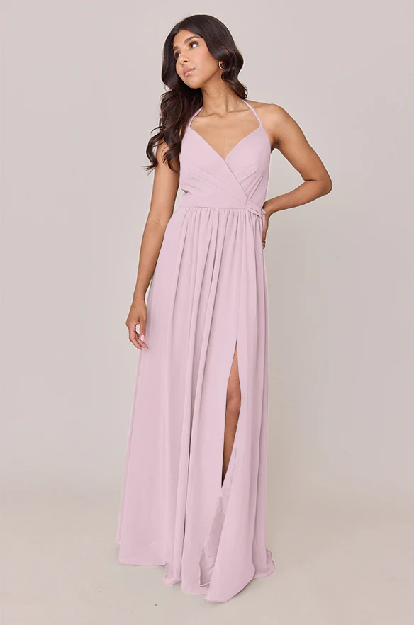 Hannah Chiffon Faux Wrap Dress | Made To Order - Image 51