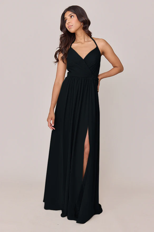 Hannah Chiffon Faux Wrap Dress | Made To Order - Image 53