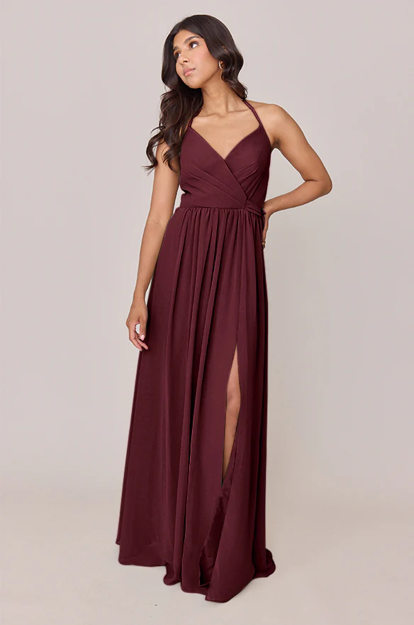 Hannah Chiffon Faux Wrap Dress | Made To Order - Image 59