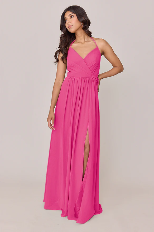 Hannah Chiffon Faux Wrap Dress | Made To Order - Image 6