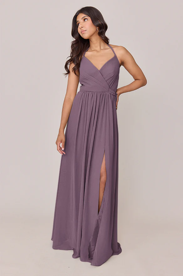 Hannah Chiffon Faux Wrap Dress | Made To Order - Image 75