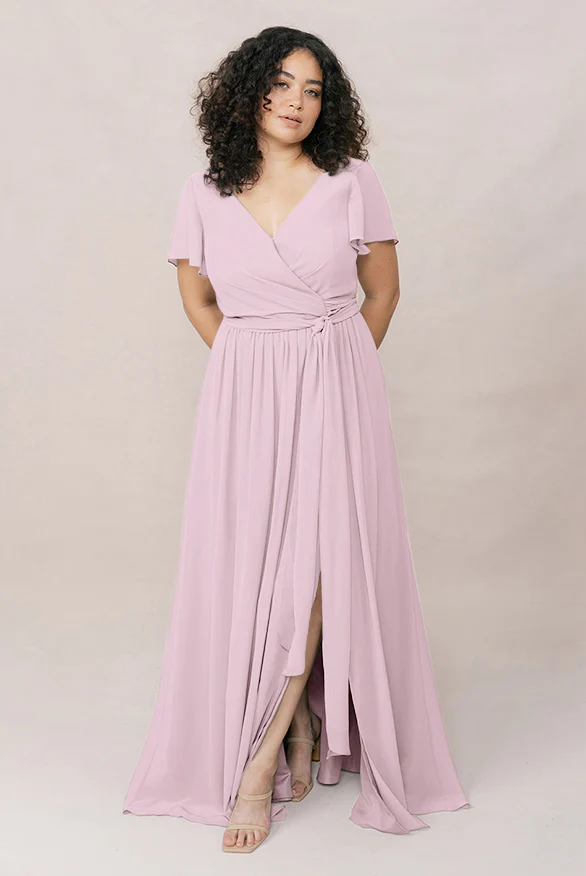 Harper Chiffon Faux Wrap Dress | Made To Order - Image 11