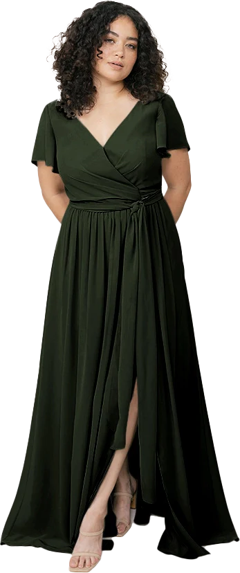 Harper Chiffon Faux Wrap Dress | Made To Order - Image 110