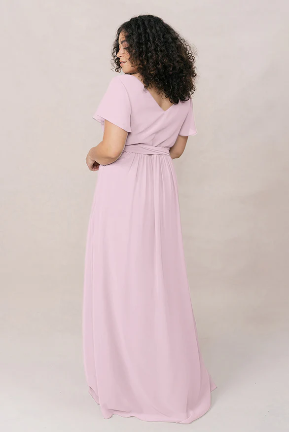 Harper Chiffon Faux Wrap Dress | Made To Order - Image 12