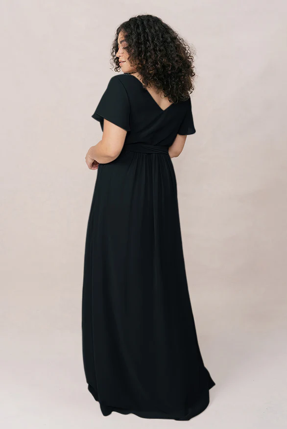 Harper Chiffon Faux Wrap Dress | Made To Order - Image 14