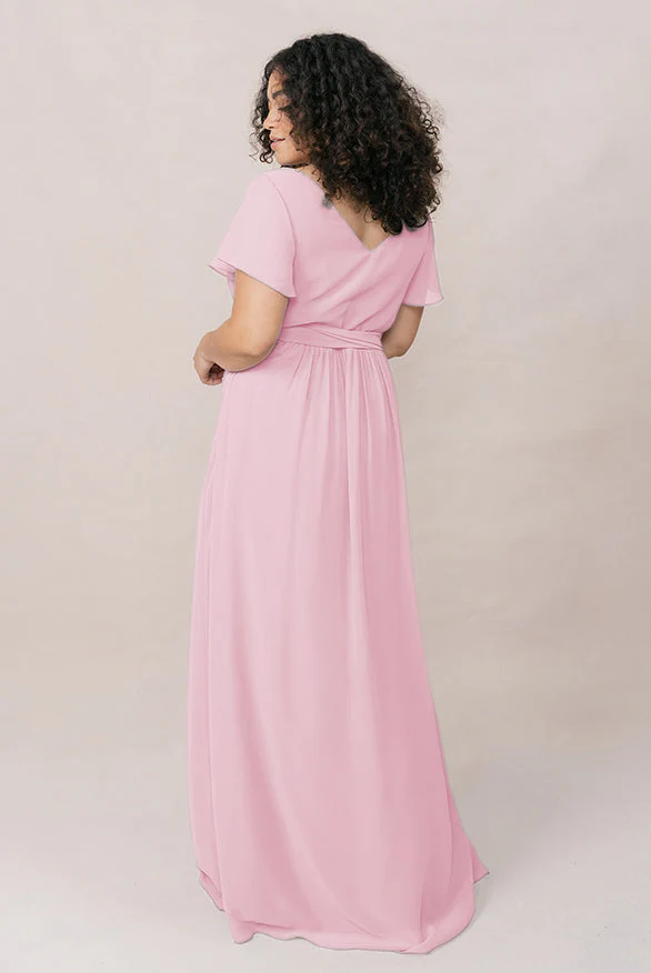 Harper Chiffon Faux Wrap Dress | Made To Order - Image 149
