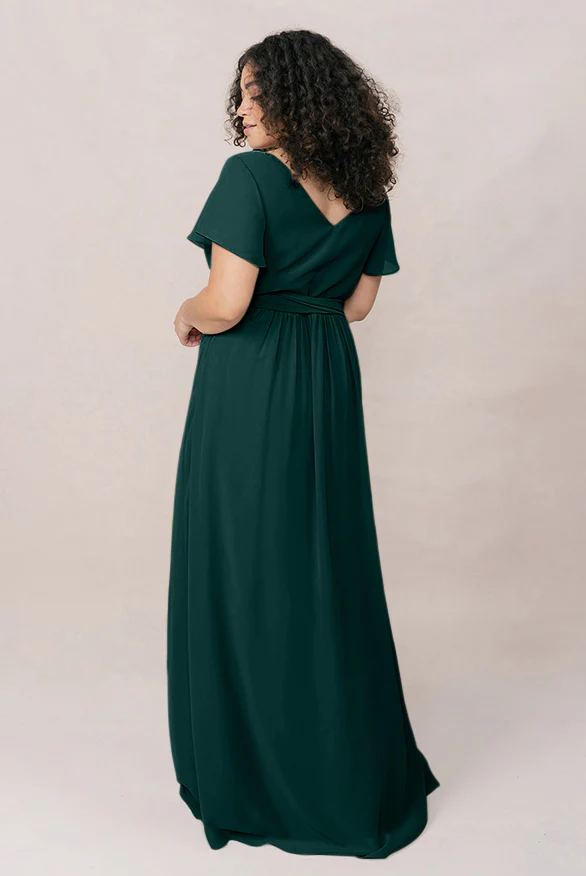 Harper Chiffon Faux Wrap Dress | Made To Order - Image 26