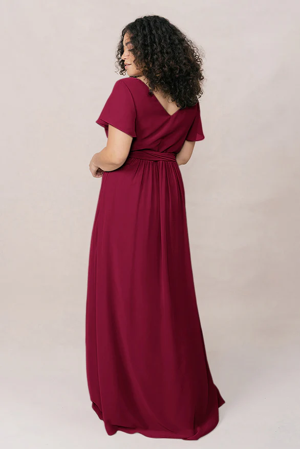 Harper Chiffon Faux Wrap Dress | Made To Order - Image 54