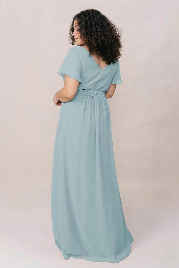 Harper Chiffon Faux Wrap Dress | Made To Order - Image 66