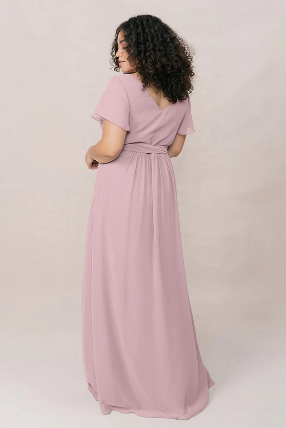 Harper Chiffon Faux Wrap Dress | Made To Order - Image 72