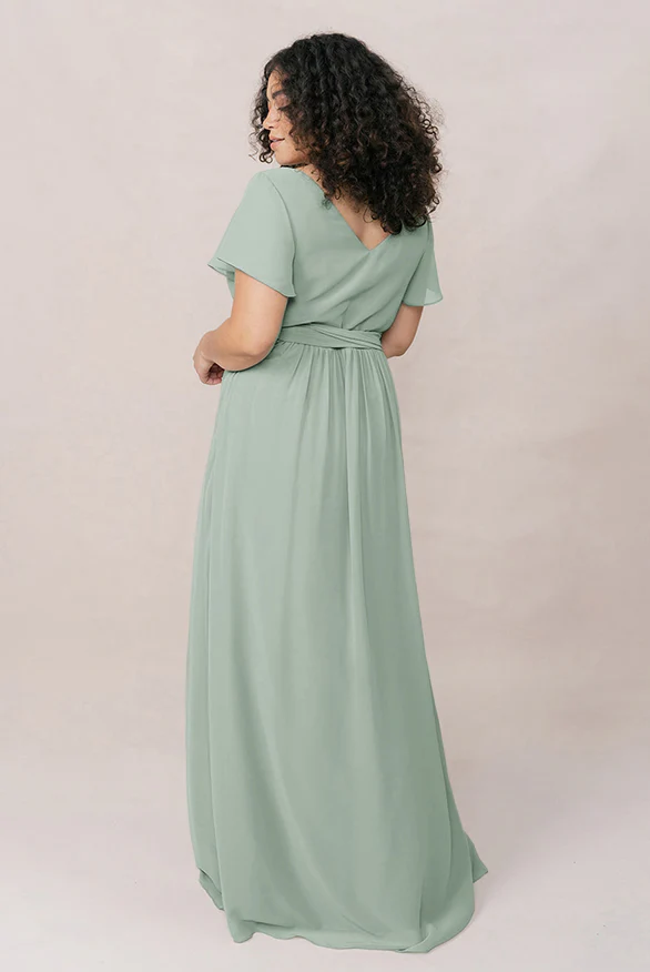 Harper Chiffon Faux Wrap Dress | Made To Order - Image 84