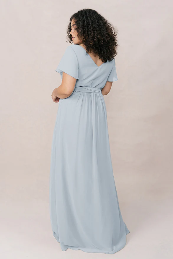Harper Chiffon Faux Wrap Dress | Made To Order - Image 90