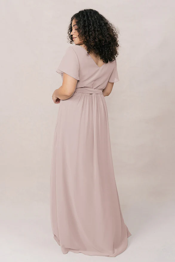 Harper Chiffon Faux Wrap Dress | Made To Order - Image 92