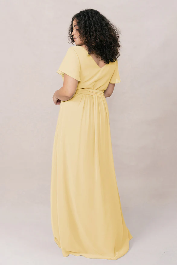 Harper Chiffon Faux Wrap Dress | Made To Order - Image 98