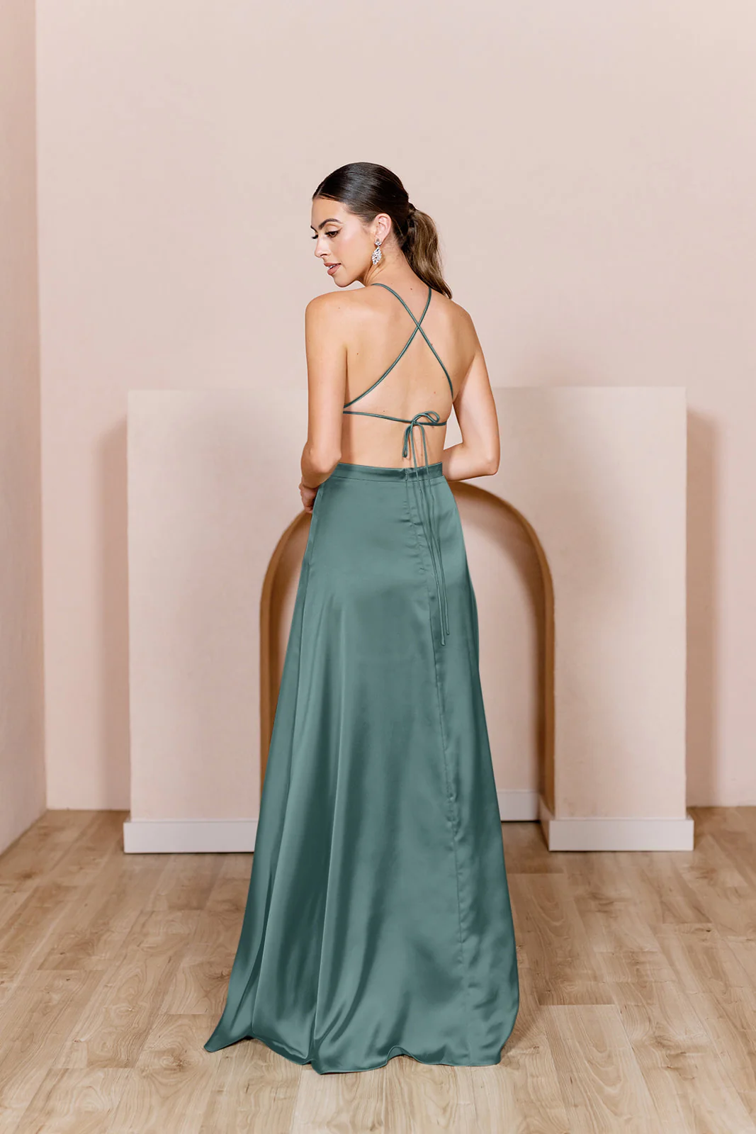 Haven Satin Dress | Made To Order - Image 152