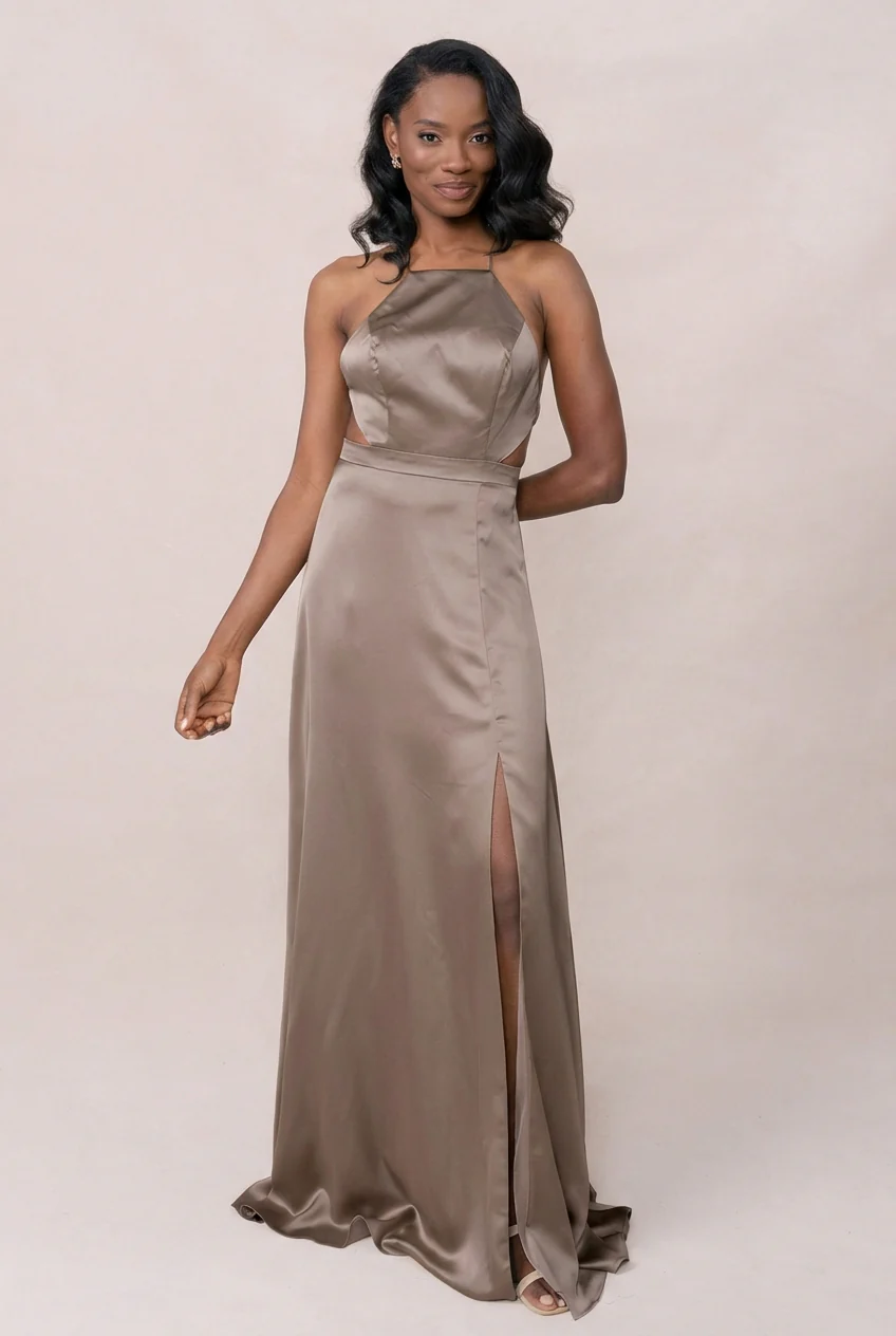 Haven Satin Dress | Made To Order - Image 171