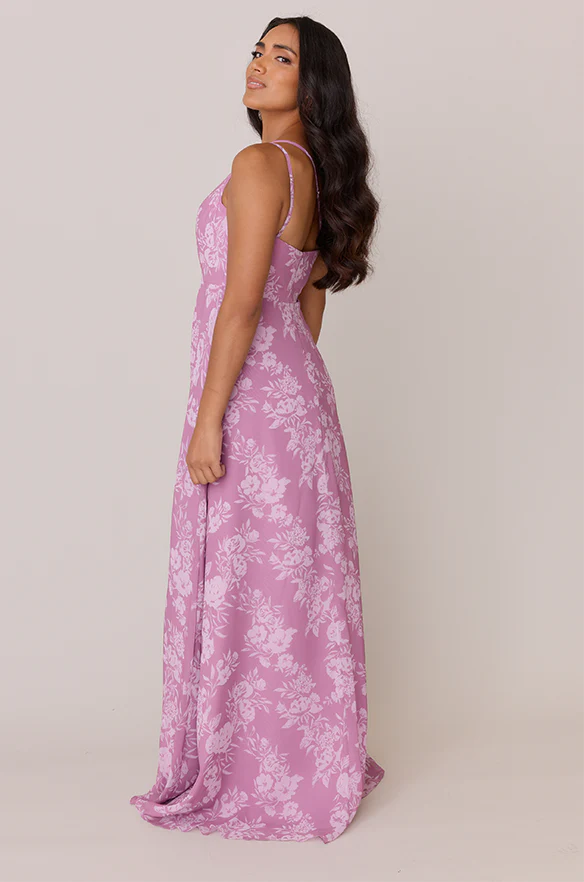 Inez Chiffon Floral Print Dress | Made To Order - Image 14