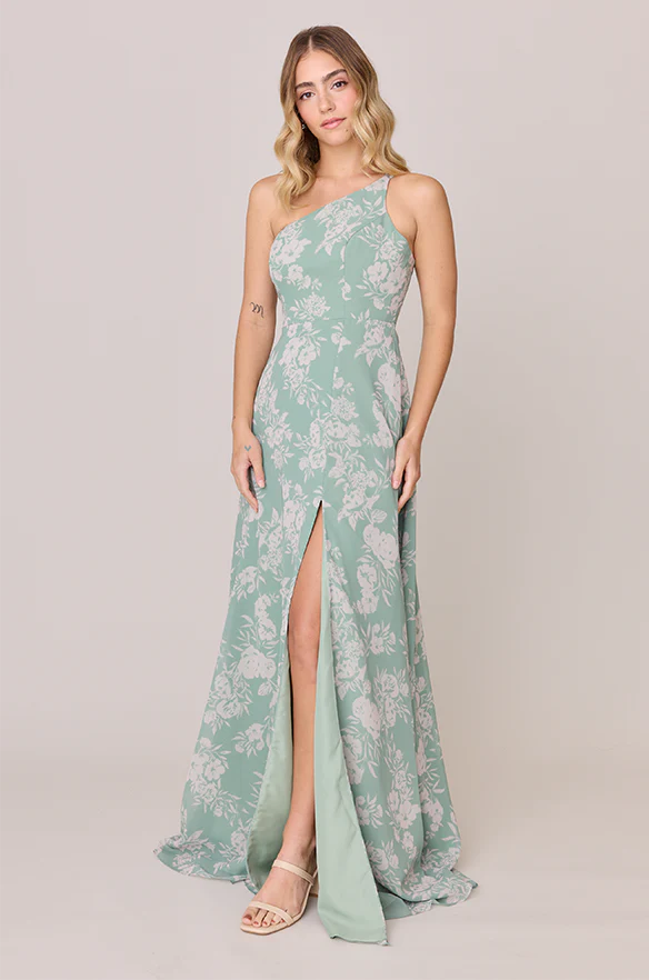 Inez Chiffon Floral Print Dress | Made To Order - Image 15
