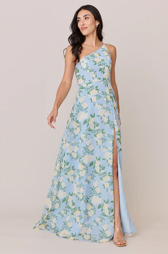 Inez Chiffon Floral Print Dress | Made To Order - Image 21