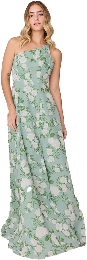 Inez Chiffon Floral Print Dress | Made To Order - Image 39