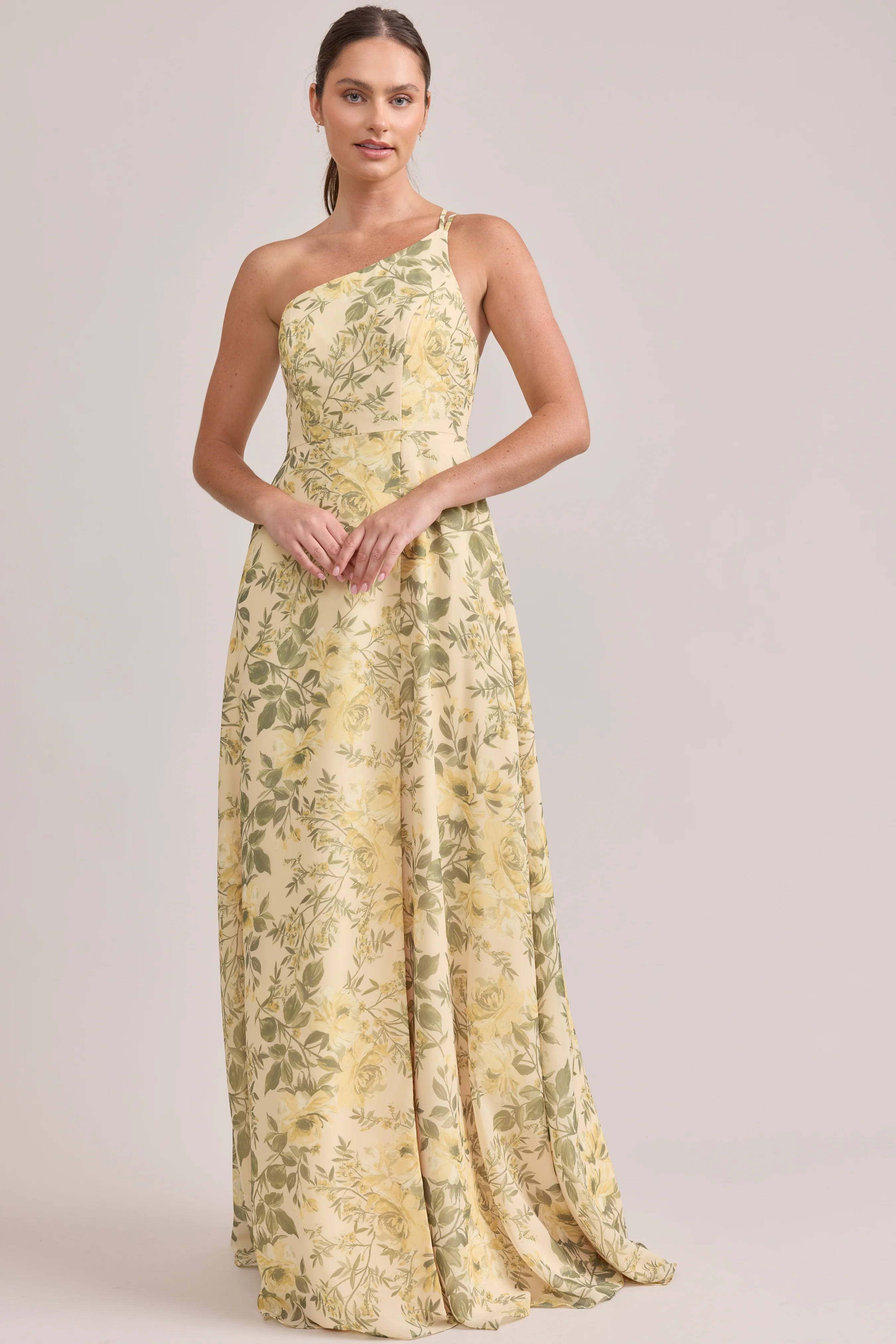 Inez Chiffon Floral Print Dress | Made To Order - Image 46