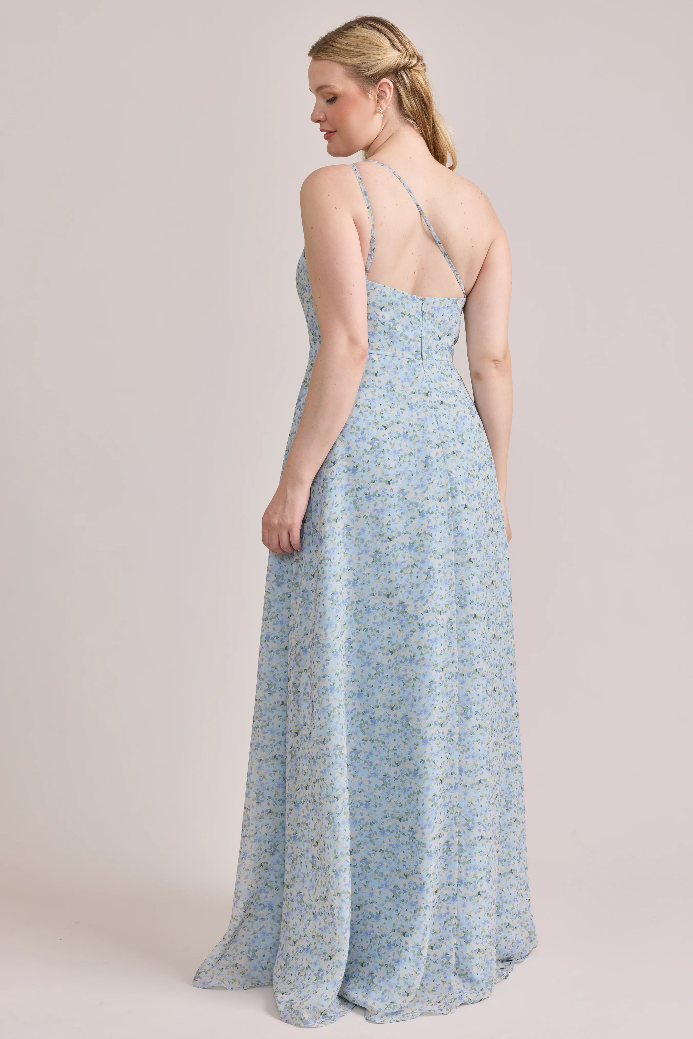 Inez Chiffon Floral Print Dress | Made To Order - Image 59