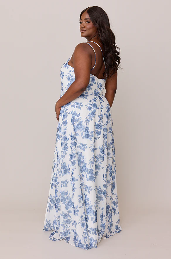 Inez Chiffon Floral Print Dress | Made To Order - Image 8