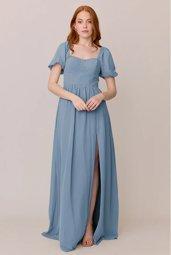 Isabella Chiffon Dress | Made To Order - Image 36