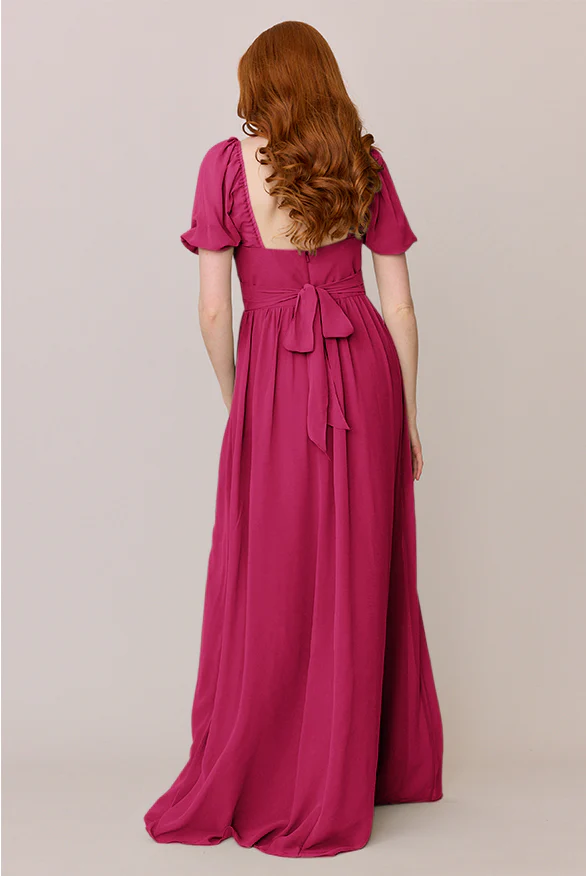 Isabella Chiffon Dress | Made To Order - Image 39