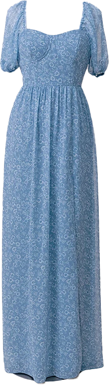 Isabella Chiffon Floral Print Dress | Made To Order - Image 31
