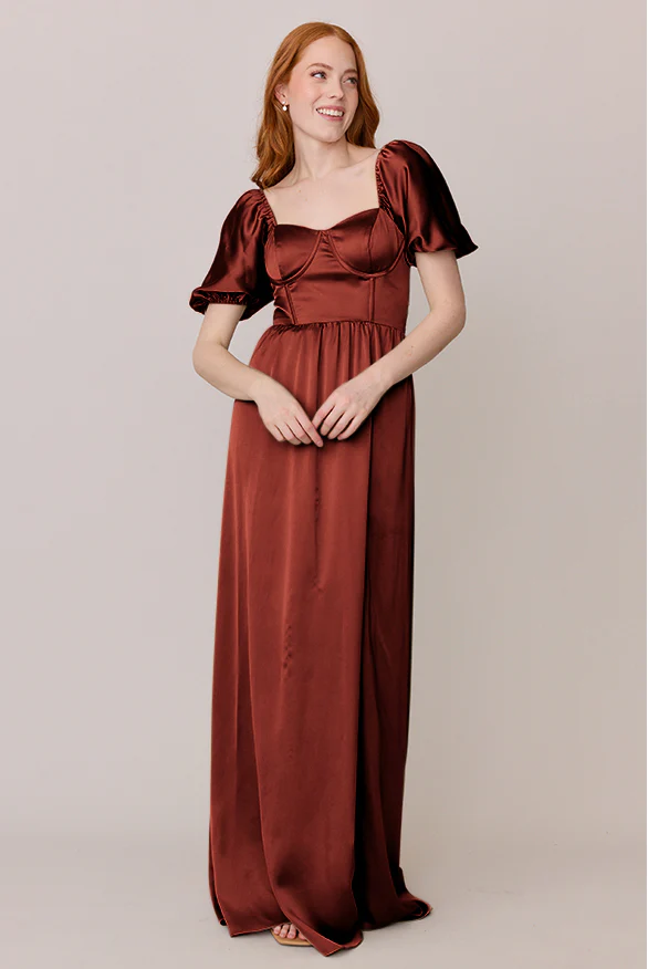 Isabella Satin Dress | Made To Order - Image 102