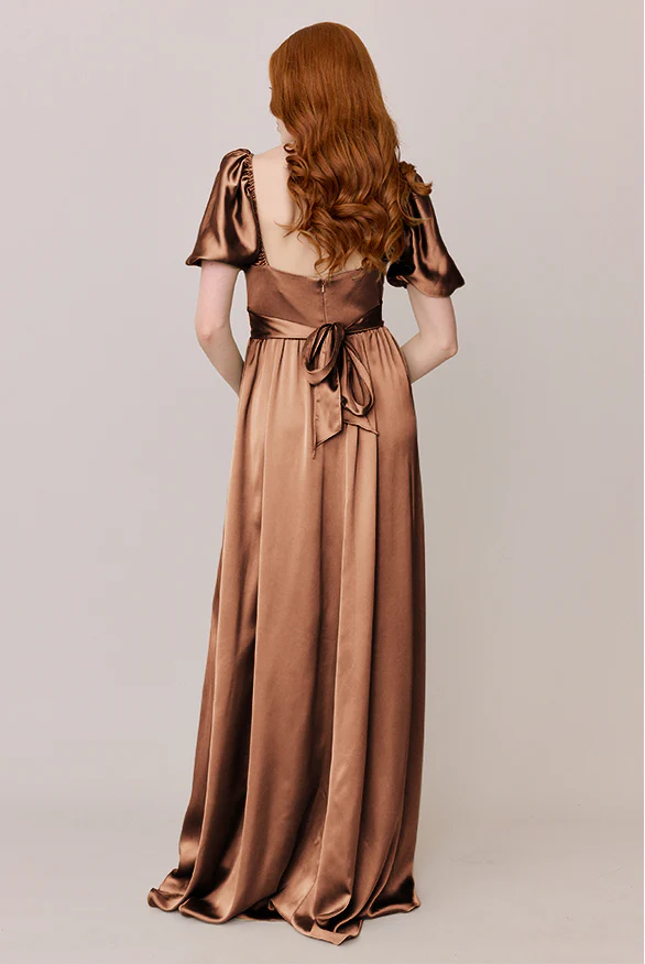 Isabella Satin Dress | Made To Order - Image 105