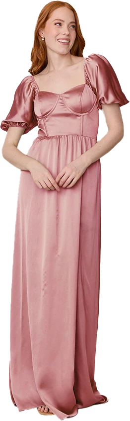 Isabella Satin Dress | Made To Order - Image 114