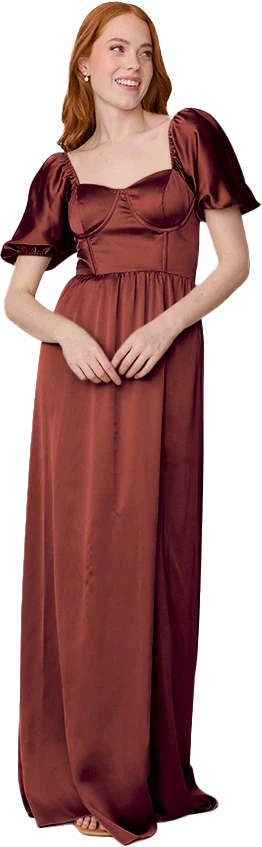 Isabella Satin Dress | Made To Order - Image 116