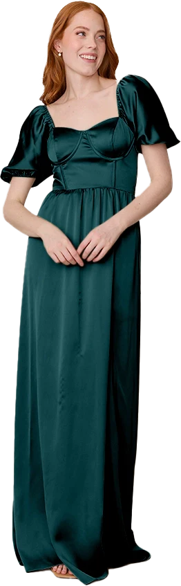 Isabella Satin Dress | Made To Order - Image 117