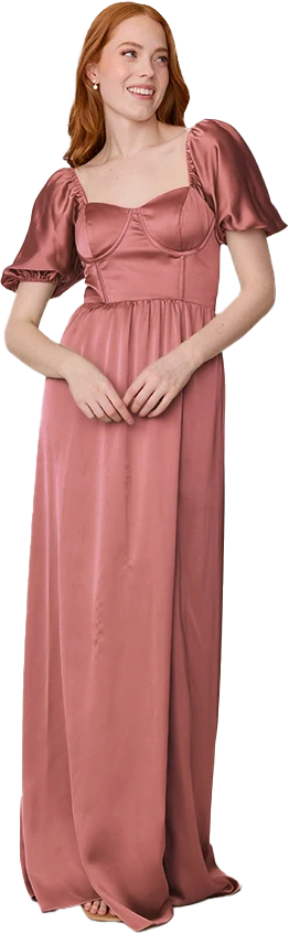 Isabella Satin Dress | Made To Order - Image 120