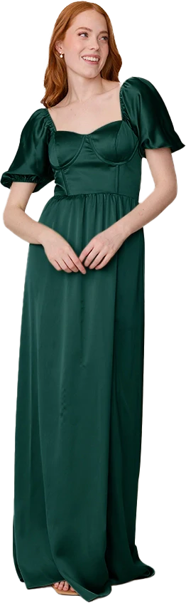 Isabella Satin Dress | Made To Order - Image 123