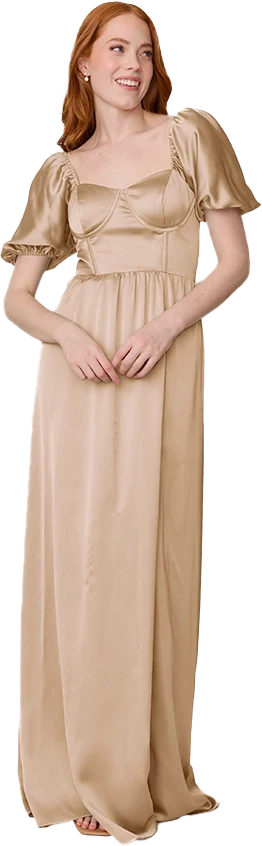 Isabella Satin Dress | Made To Order - Image 129