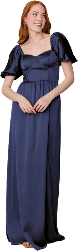 Isabella Satin Dress | Made To Order - Image 131