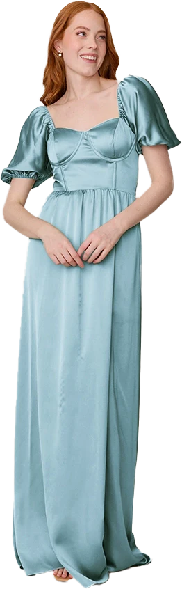 Isabella Satin Dress | Made To Order - Image 132