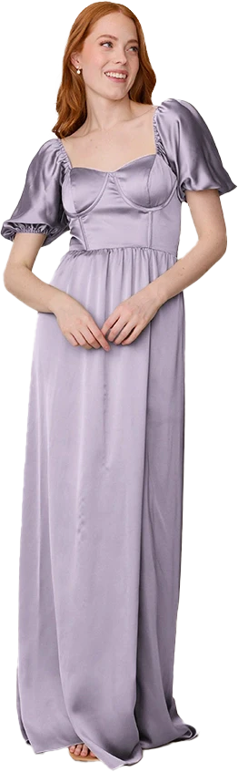 Isabella Satin Dress | Made To Order - Image 133