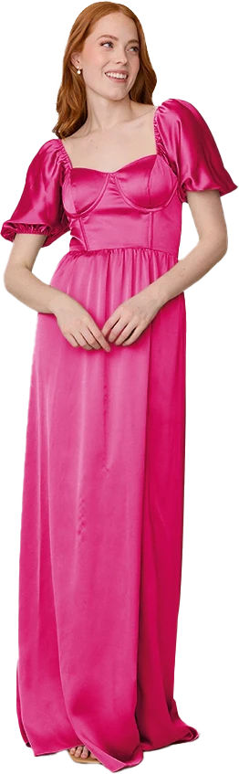 Isabella Satin Dress | Made To Order - Image 136