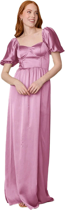 Isabella Satin Dress | Made To Order - Image 137