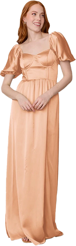 Isabella Satin Dress | Made To Order - Image 140