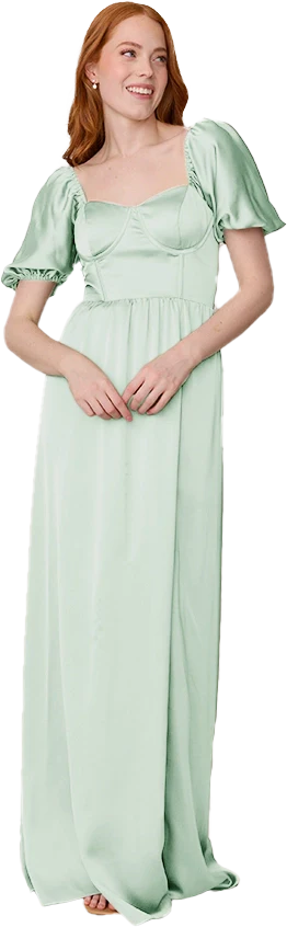 Isabella Satin Dress | Made To Order - Image 142