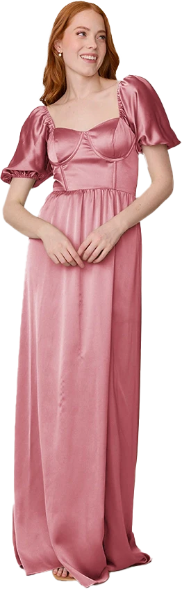 Isabella Satin Dress | Made To Order - Image 148