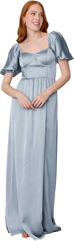 Isabella Satin Dress | Made To Order - Image 152