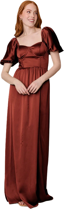Isabella Satin Dress | Made To Order - Image 156